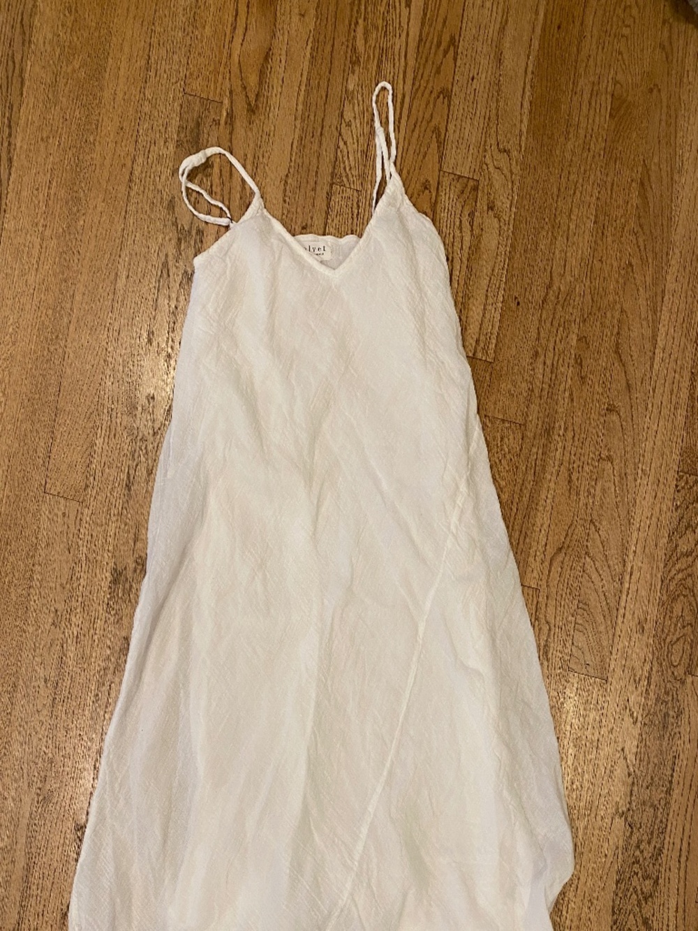 VELVET by Graham & Spencer  white gauze cotton dress